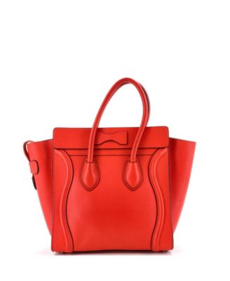 Micro Luggage Bag Grainy Leather