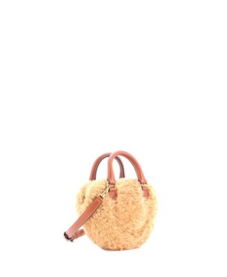 Medium Heart Bag Shearling with Leather