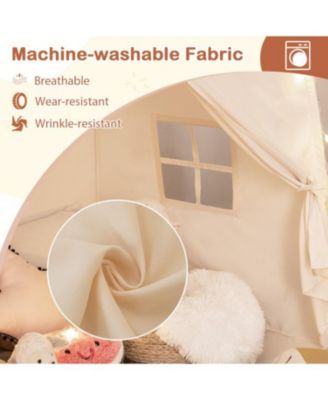 Kids Play Tent Bed Tent with String Lights Extra Large Playhouse