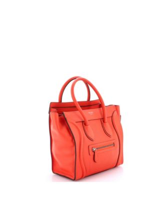 Micro Luggage Bag Grainy Leather