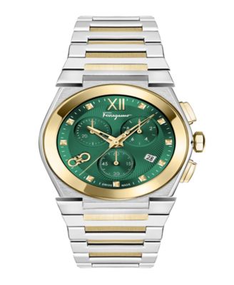 Men's Two-Tone Stainless Steel Bracelet Watch, 40mm