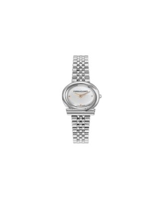 Women's Silver Stainless Steel Bracelet Watch, 23mm
