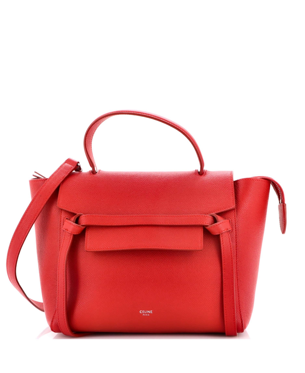 Pre-Owned Celine Micro Belt Bag Textured Leather