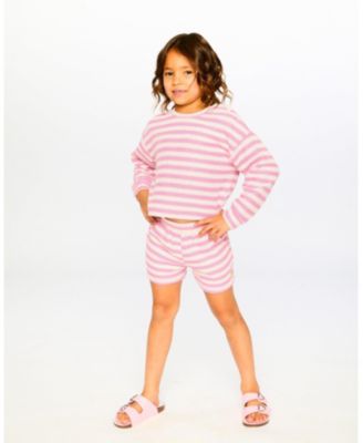 Little Girls Striped Shorts
