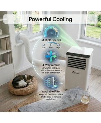 8,500/5,100 BTU 3-in-1 Portable Air Conditioner, Cool / Dry / Fan Modes, Remote Control Included