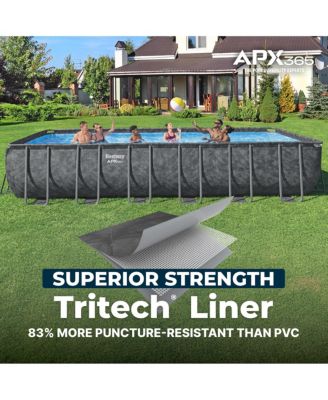 APX 365 Rectangular Above Ground Swimming Pool Set