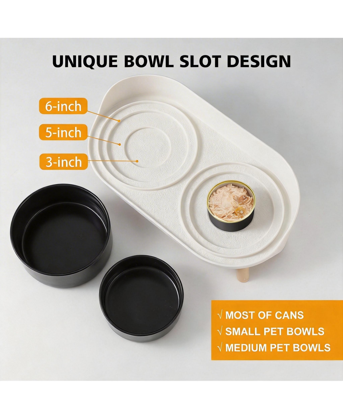 Aronkl Elevated Ceramic Dog Bowl Set with Stand Splash Proof Raised Dishes for Food Water Ideal Small Medium Dogs