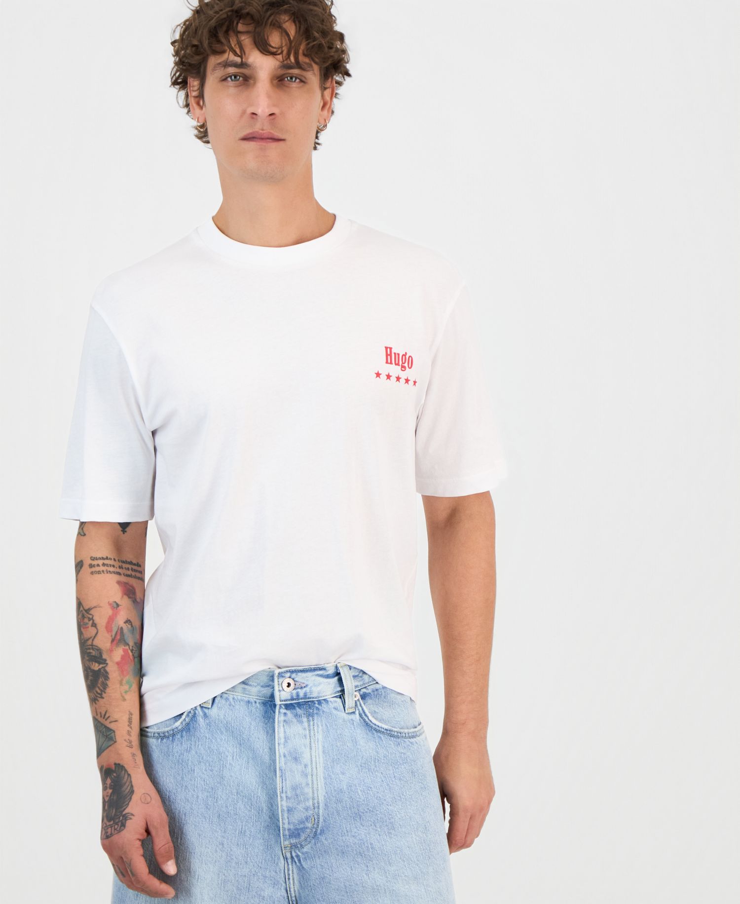 Men's Nucavo Cotton Logo-Graphic T-Shirt