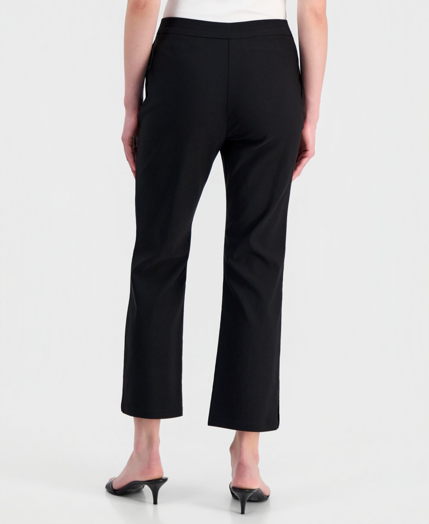 Women's Button-Hem Cropped Pants