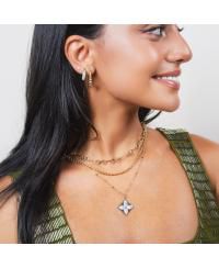 Interlocked Circle Chain Necklace