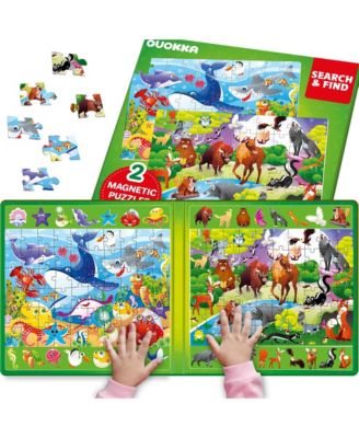Magnetic Puzzles for Toddlers 3-5 – Search and Find 2 Pack, 60 Pieces Each