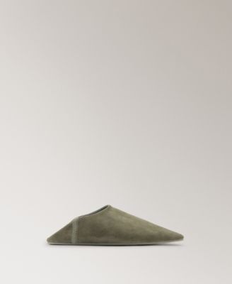 Women's Stitching Detail Leather Clogs