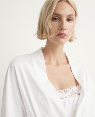 Women's Lace Cotton Robe