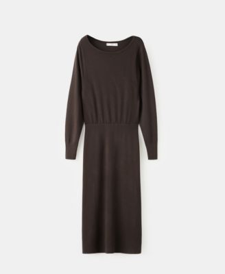Women's Fine-Knit Flared Dress