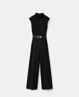 Women's Contrast-Bodice Long Jumpsuit