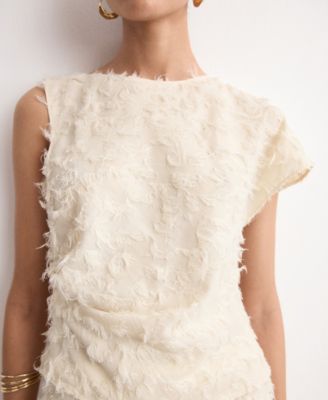 Women's Asymmetrical Textured Top