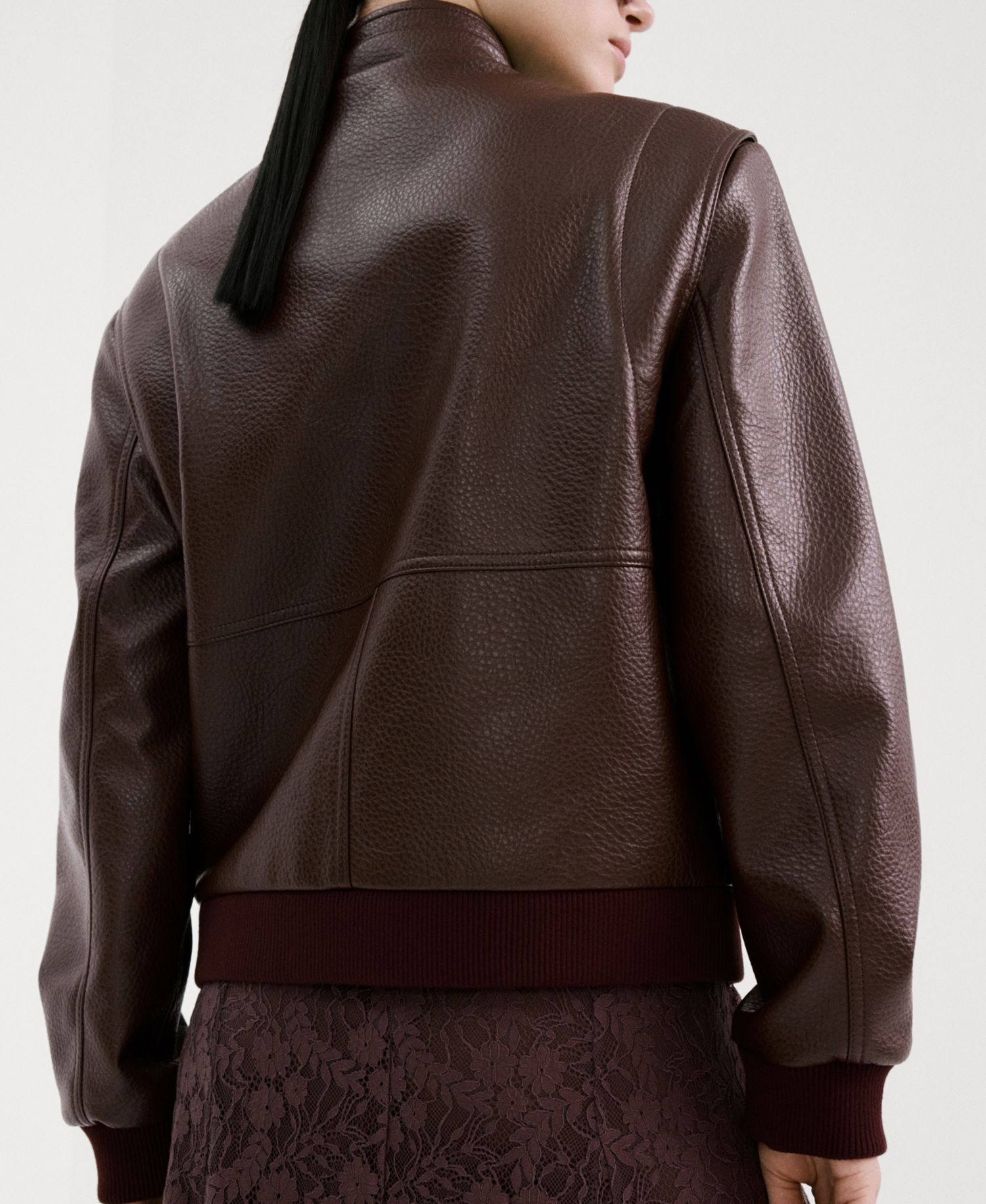 Women's Pockets Collarless Jacket