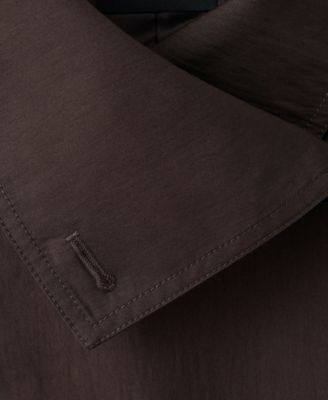 Women's Funnel-Neck Cropped Trench Coat