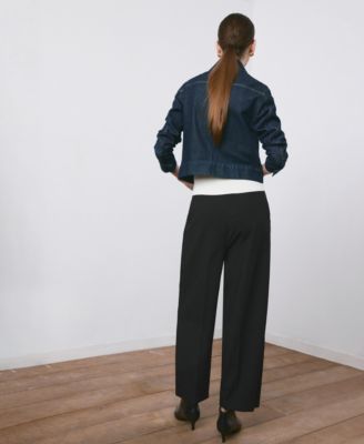 Women's Straight-Fit Pleated Pants