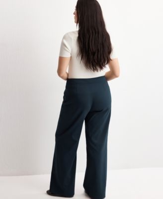 Women's Jewel Buttons Straight Pants