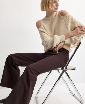 Women's Jewel Buttons Straight Pants