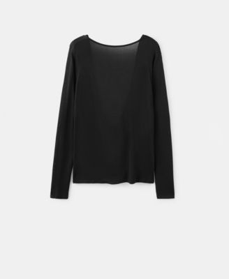 Women's Draped Back Knit Sweater