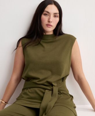 Women's Belt Knit Waistcoat