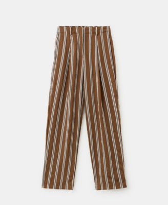 Women's Pleated Striped Pants