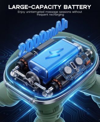 Cordless Neck and Shoulder Massager with Heat and Kneading 3 Massage Modes Deep Tissue Massage Pillow