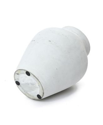 16" Floor Vase, Cement White Rustic Vases for Flowers, Large Vases for Decor Living Room, Decorative Flower Vase for Home Decor