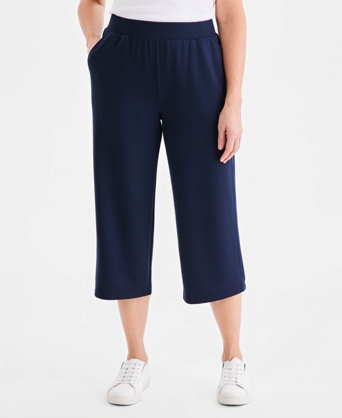 Style & Co Women's Luxsoft French Terry Capri Pants, Macy's Exclusive