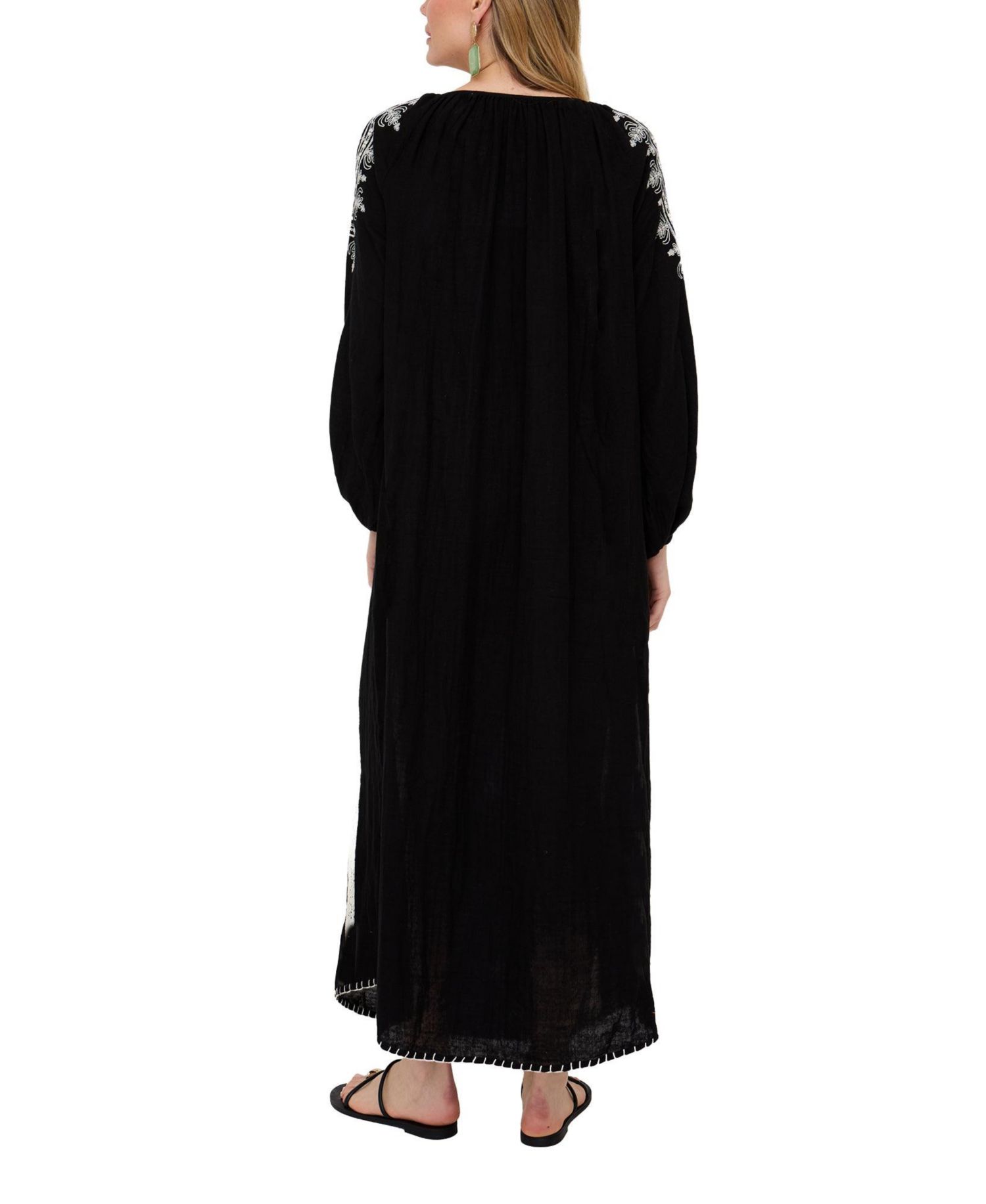 Women's Aurelia Kaftan Style Embroidered Maxi Dress