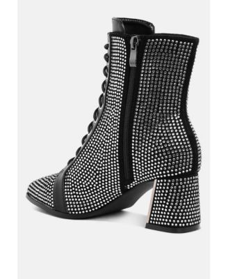 Women's Calla Rhinestone Embellished Ankle Boots