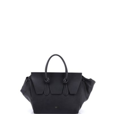 Small Tie Knot Tote Grainy Leather