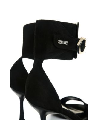 Suede Women's Leather Heeled Sandals