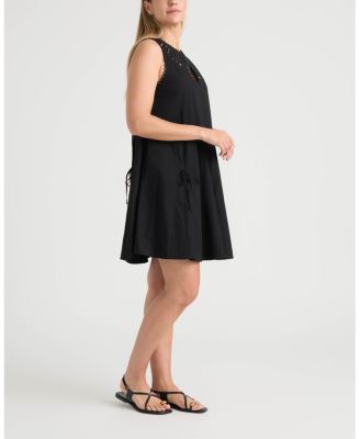 Women's Poplin Embroidered Dress