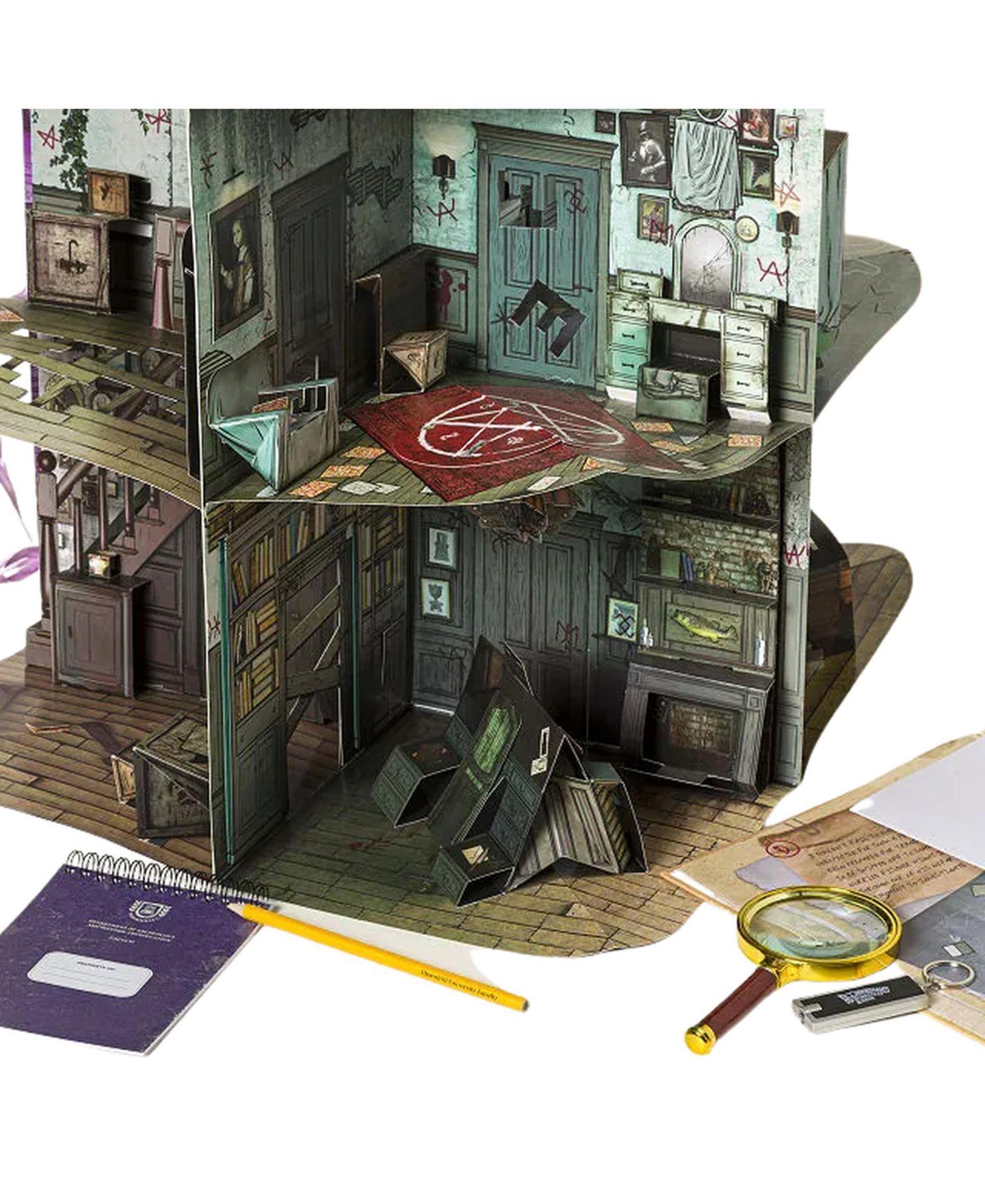 Детские игрушки Uncommon Goods Pop-Up Mystery Escape Room Game, цвет: Зелёный — фото 2