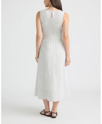 Women's Sheersucker Twist Detail Dress