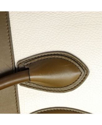 Mini Tricolor Luggage Bag Leather