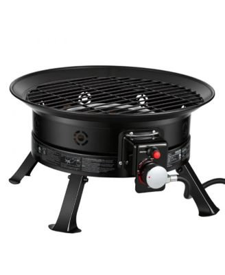 19 Inch Propane Fire Pit 53000 BTU with Grill Grate
