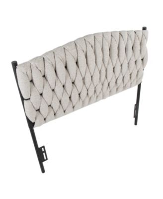 Fabric Twin Headboard 41-53H x 63W inch Durable Casual Design