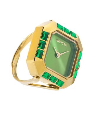 Women's 49583 Mini Quartz 2 Hand Dial Ring Watch