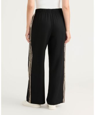 Women's Wide Leg Pant with Ric Rac Detail