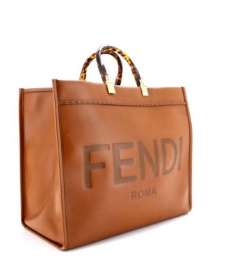 Large Sunshine Shopper Tote Leather