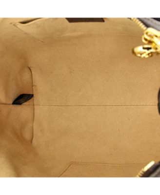 Small Ophidia Top Handle Tote GG Coated Canvas