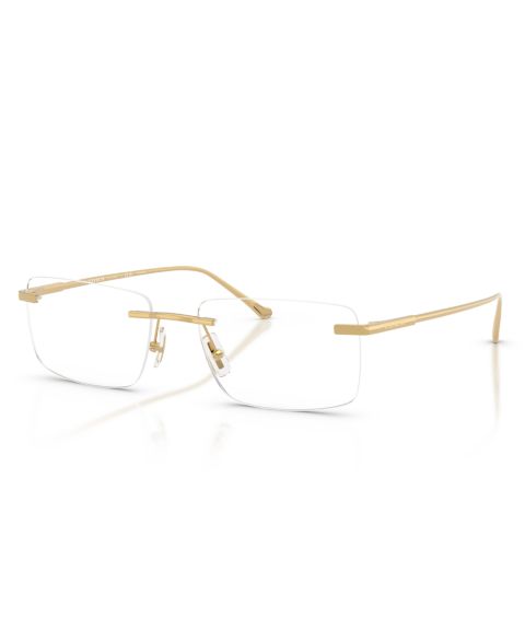 Мужские очки Coach Man Rectangle Titanium HC5196TD Eyeglasses, цвет: Блестящий золотой