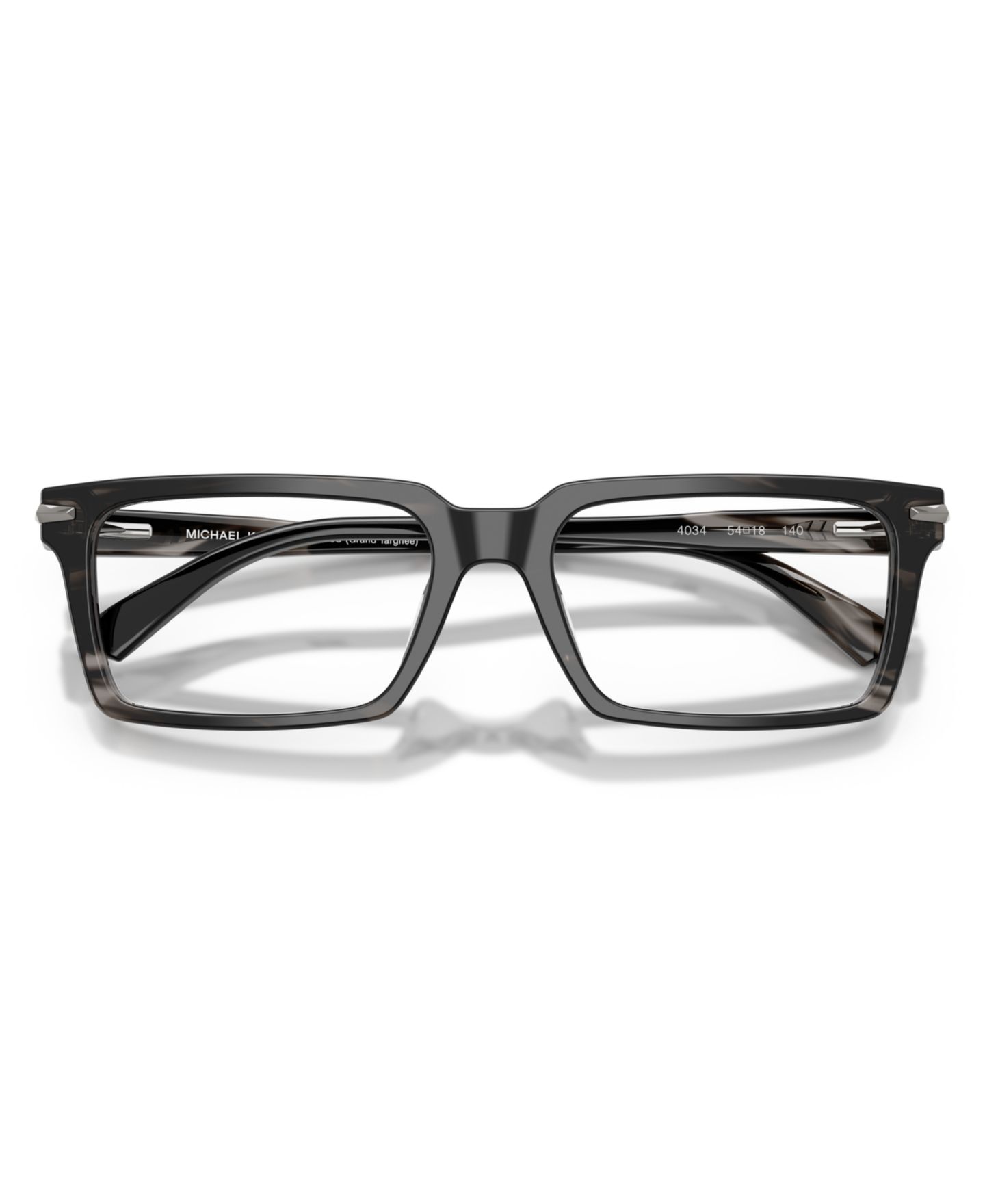 Мужские очки Michael Kors Man Rectangle Plastic MK4173U Grand Targhee Eyeglasses, цвет: Чёрный — фото 5
