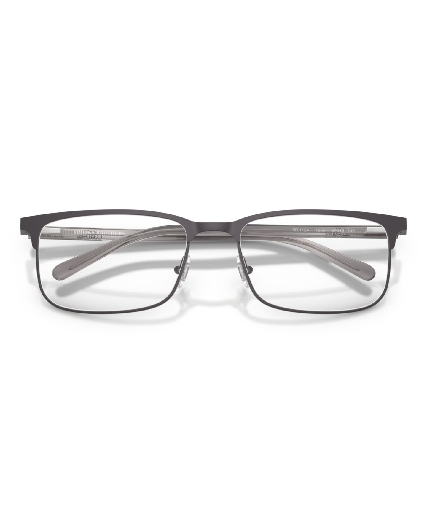 Мужские очки Brooks Brothers Man Rectangle Metal BB1124 Eyeglasses, цвет: Графитовый — фото 4