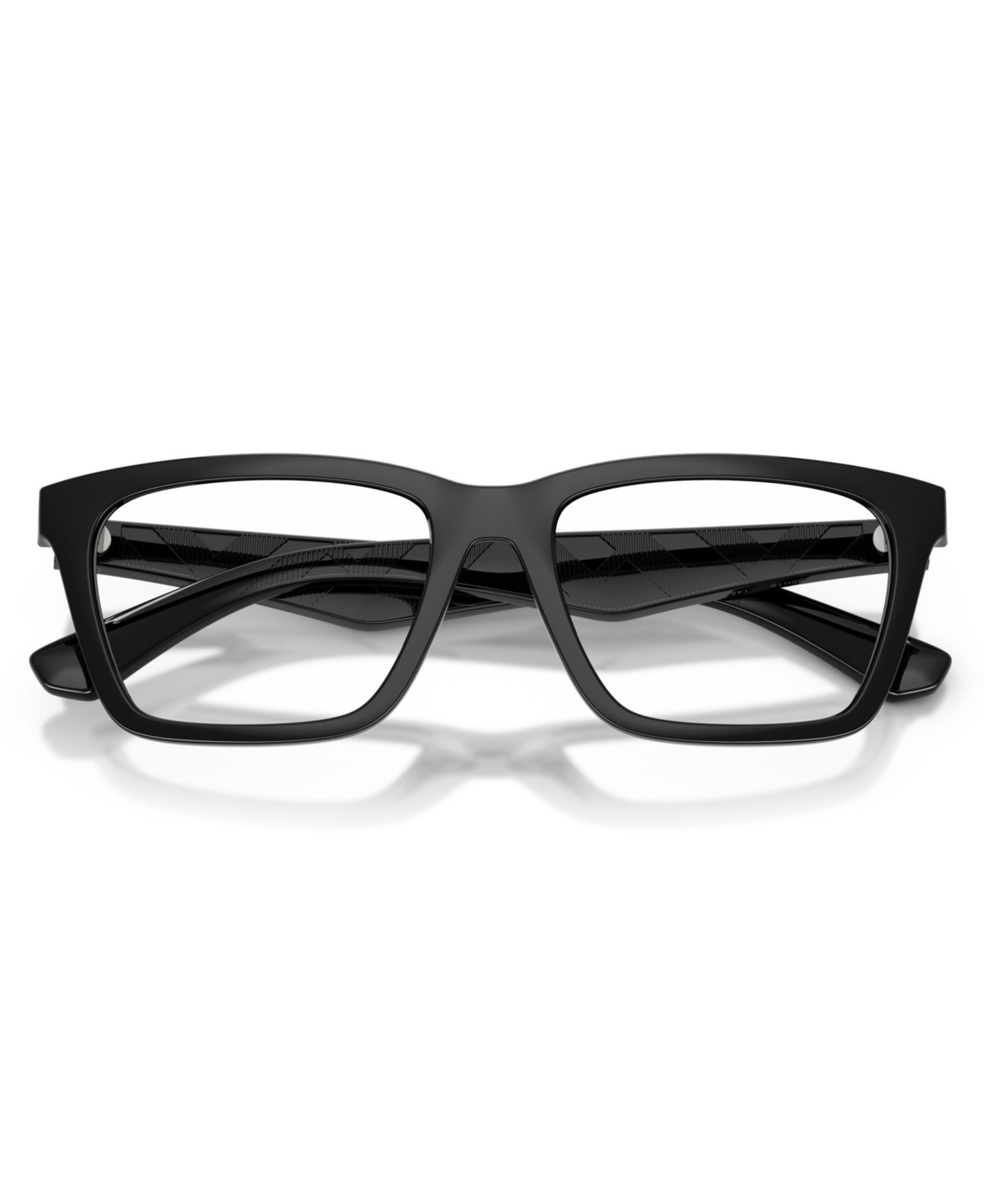 Мужские очки Burberry Man Rectangle Plastic BE2446U Eyeglasses, цвет: Чёрный — фото 3