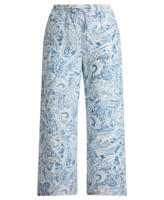 Plus Size Paisley Wide-Leg Pant